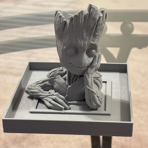 3D Printed Baby Groot with mini flower pot. - Picture 1 of 6